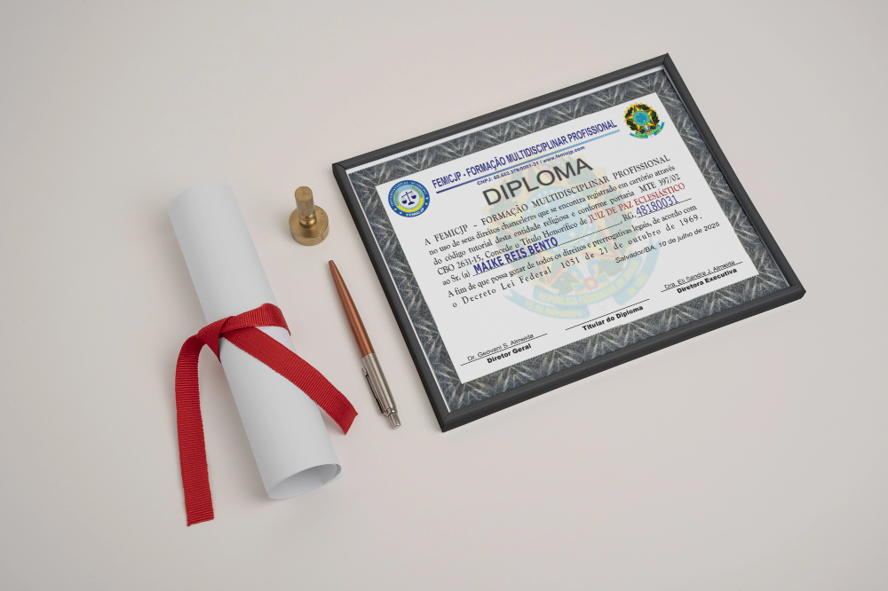 View of official certificate mock-up (2)